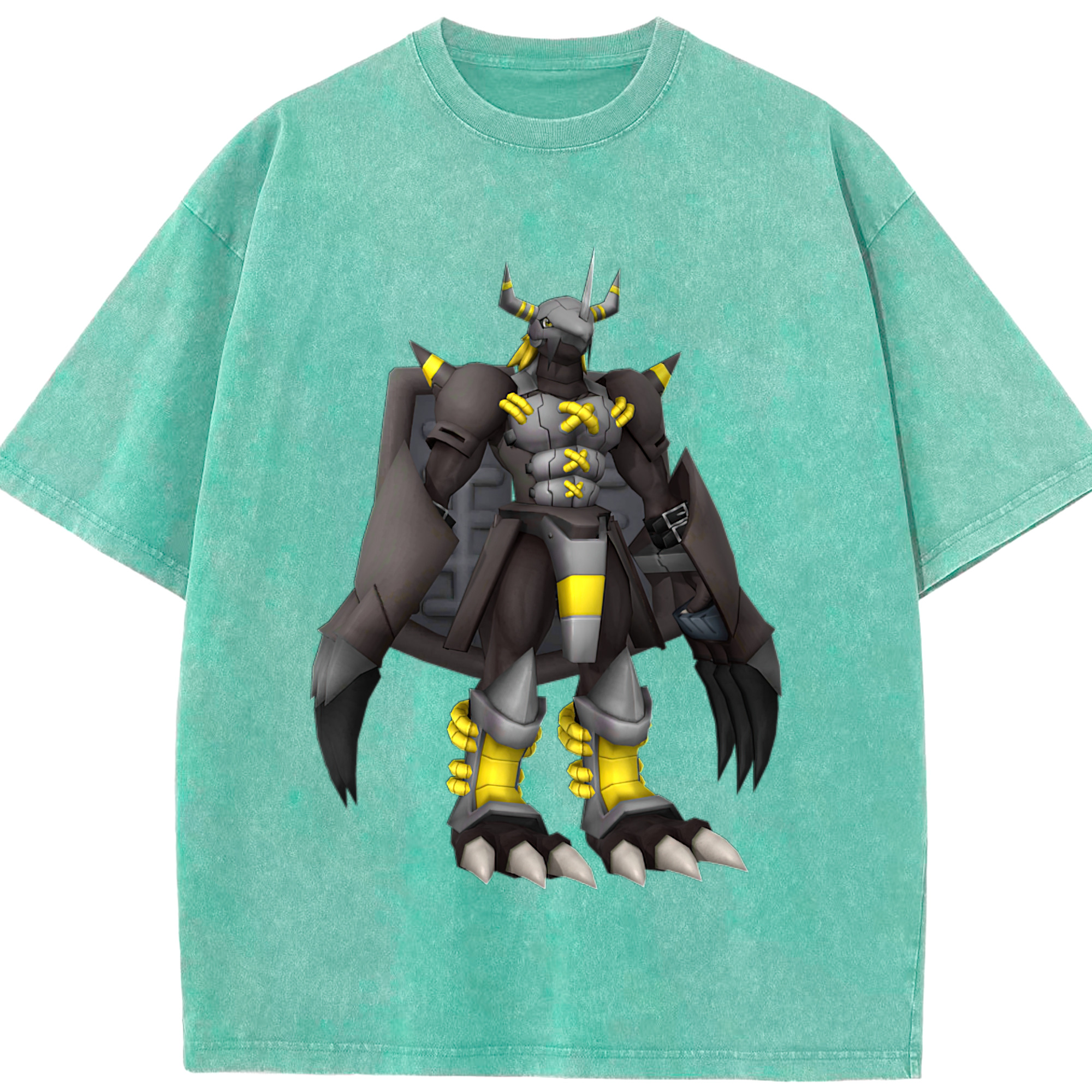 （画像用） Digimon デジタルモンスター/デジモン 綿100% ヴィンテージ風 半袖Tシャツ（フロントプリント）